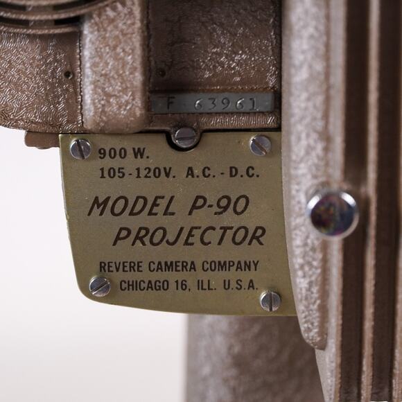 Revere Model P-90 8mm Film Movie Projector w/ Case & Cord *Untested* - Picture 7 of 16